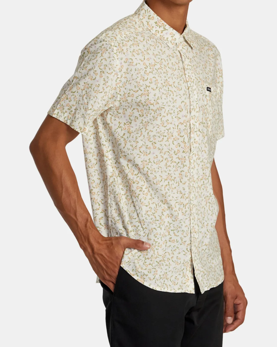RVCA BOTANICAL SHORT SLEEVE SHIRT Natural Outlet