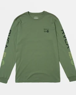 RVCA BOYS ANP LONG SLEEVE TEE Jade