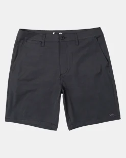 RVCA BOYS BACK IN HYBRID 19" SHORTS Black Clearance