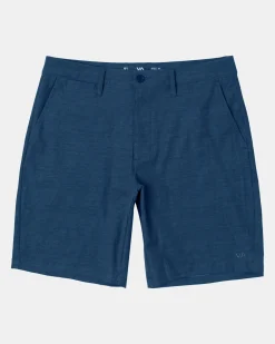 RVCA BOYS BACK IN HYBRID 19" SHORTS Denim Heather Best