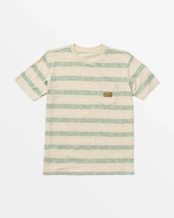 RVCA BOYS EXOTICA CREW TEE Latte Clearance