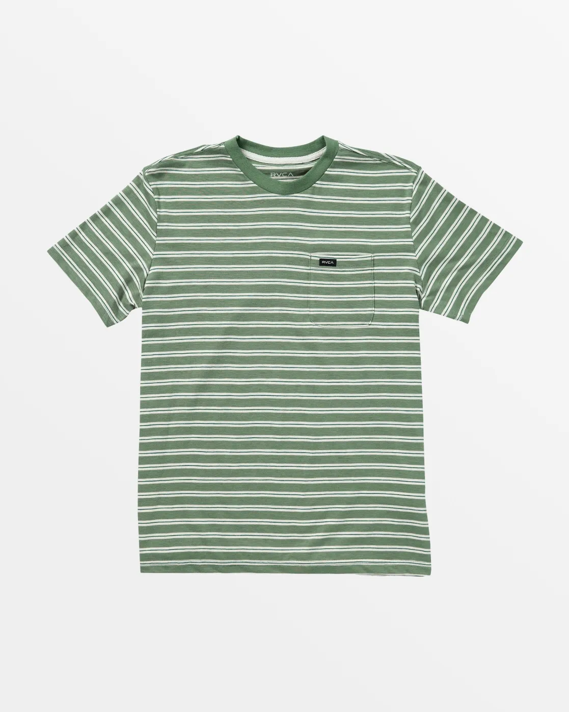 RVCA BOYS MAGNOLIA POCKET TEE Jade Stripe Outlet