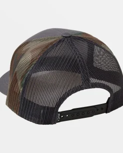 RVCA BOYS MISSION TRUCKER HAT Dark Grey Outlet