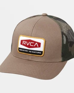 RVCA BOYS MISSION TRUCKER HAT Mocha Outlet