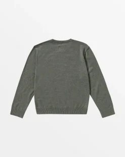 RVCA BOYS SLOWDIVE CREW SWEATER Sage Leaf