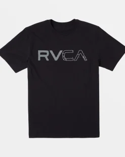 RVCA BOYS SPLIT PATH TEE Black Sale