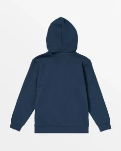 RVCA BOYS SPLIT PATH ZIP HOODIE Moody Blue Clearance