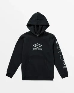RVCA BOYS STACK HOUSE HOODIE Black Outlet