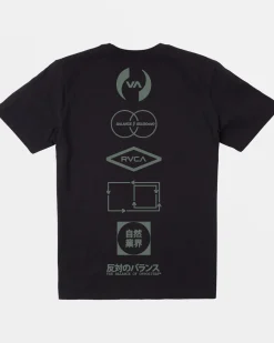 RVCA BOYS STACKHOUSE TEE Black Sale