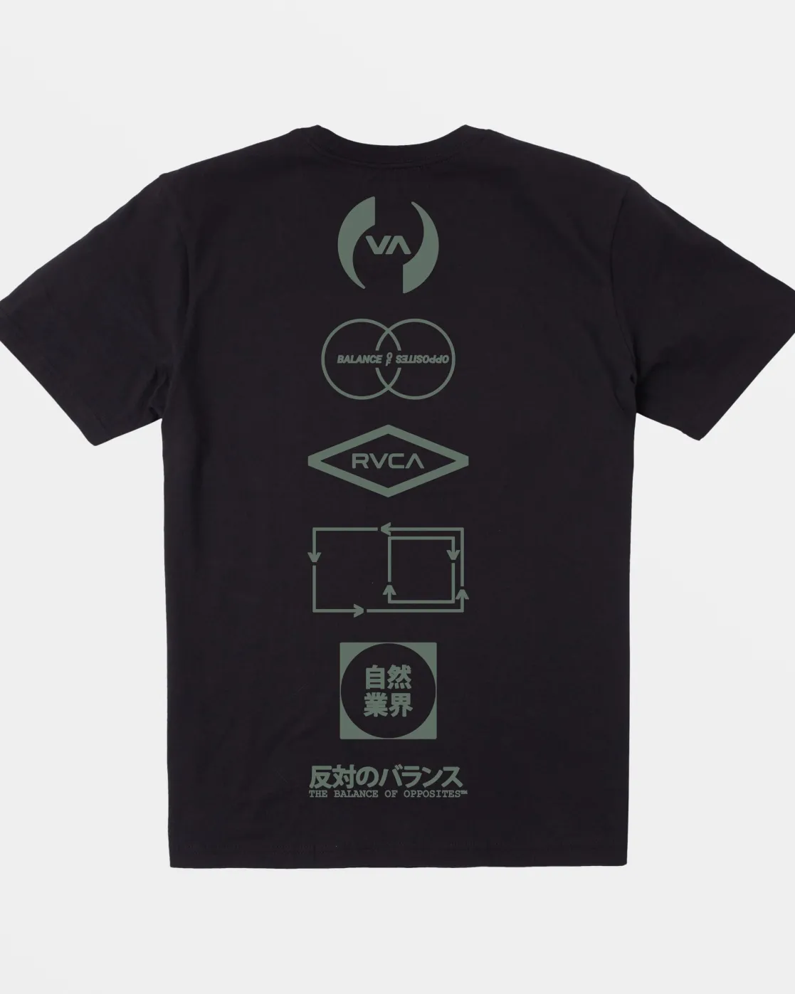 RVCA BOYS STACKHOUSE TEE Black Sale