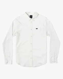 RVCA BOYS THAT'LL DO LONG SLEEVE SHIRT White Sale