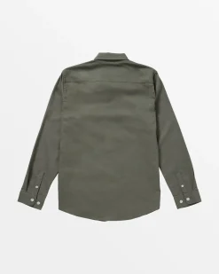 RVCA BOYS THAT'LL DO LONG SLEEVE SHIRT Sage Leaf New