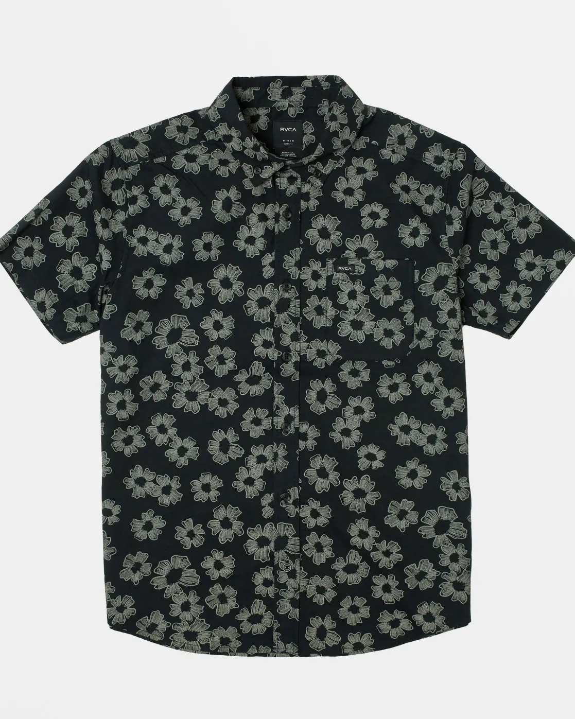 RVCA BOYS THAT'LL DO PRINT SHORT SLEEVE SHIRT Rvca Black Floral Discount