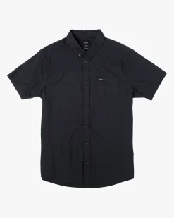 RVCA BOYS THATLL DO STRETCH SHORT SLEEVE SHIRT Black
