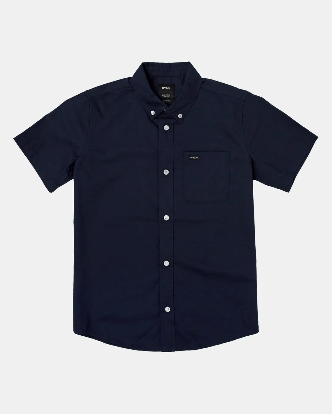 RVCA BOYS THATLL DO STRETCH SHORT SLEEVE SHIRT Navy Marine Sale