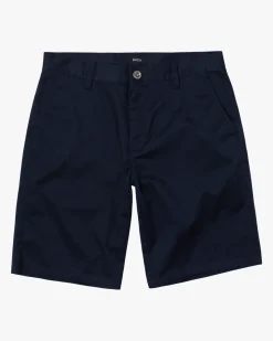 RVCA BOYS WEEKDAY STRETCH 18" SHORTS Navy Marine New