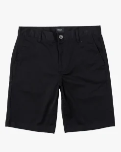 RVCA BOYS WEEKDAY STRETCH 18" SHORTS Black Sale