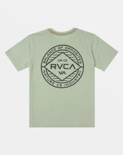 RVCA BOYS WORDMARK TEE Granite Green Sale