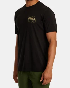 RVCA BUBBLE PRINT SHORT SLEEVE TEE Black Outlet
