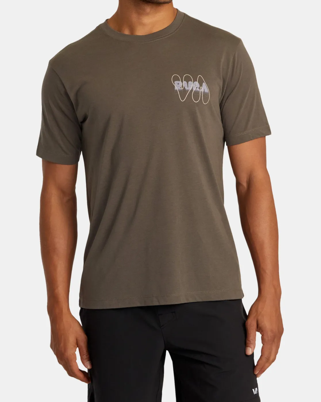 RVCA BUBBLE PRINT SHORT SLEEVE TEE Mocha Online