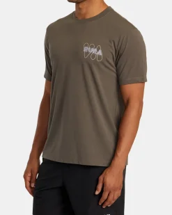 RVCA BUBBLE PRINT SHORT SLEEVE TEE Mocha Online