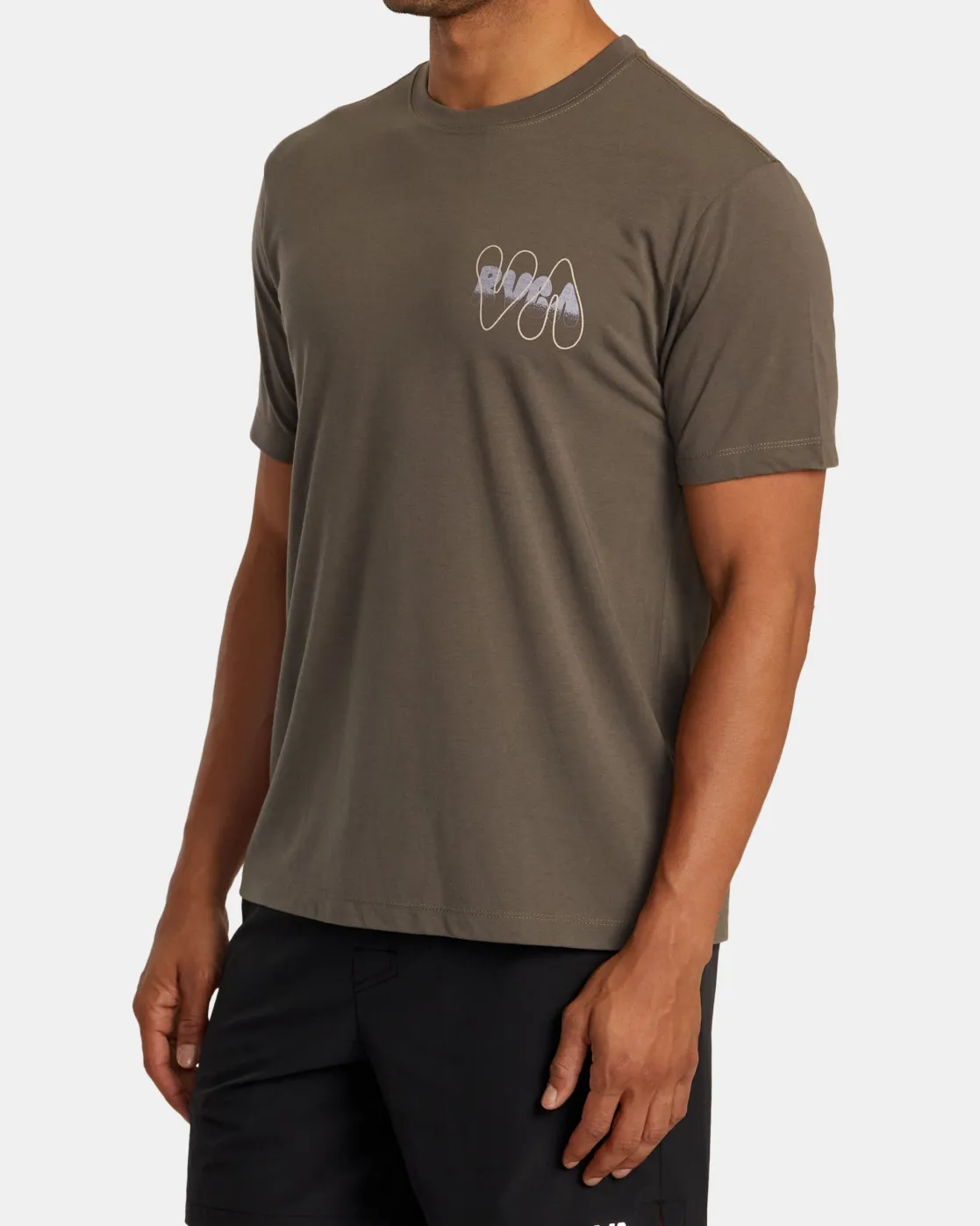 RVCA BUBBLE PRINT SHORT SLEEVE TEE Mocha Online