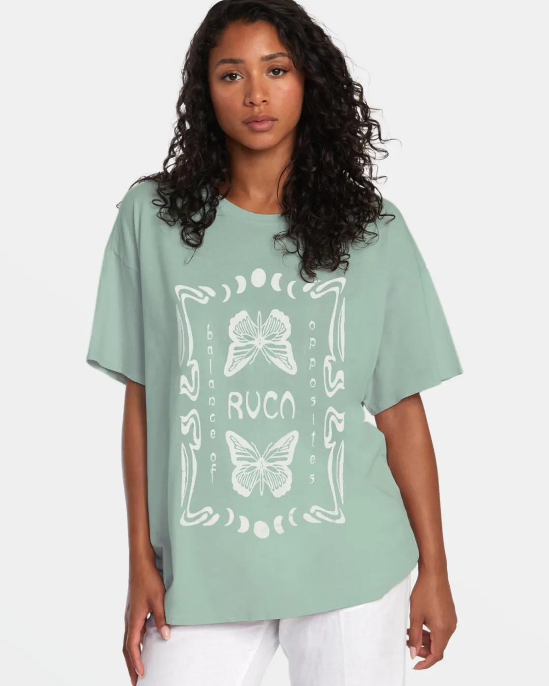 RVCA BUTTERFLY BAGGIE TEE Green Haze New