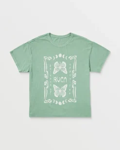 RVCA BUTTERFLY BAGGIE TEE Green Haze New