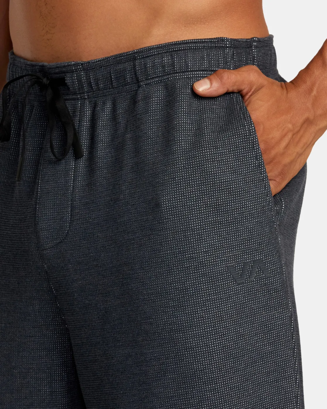 RVCA C-ABLE WAFFLE KNIT JOGGERS Navy Heather Hot