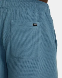 RVCA C-ABLE WAFFLE KNIT SHORTS Glacier Best