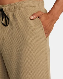 RVCA C-ABLE WAFFLE KNIT SHORTS Dark Khaki Outlet