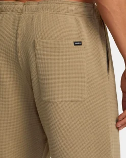 RVCA C-ABLE WAFFLE KNIT SHORTS Dark Khaki Outlet