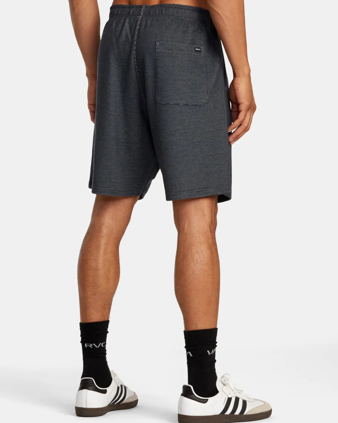 RVCA C-ABLE WAFFLE KNIT SHORTS Navy Heather Hot