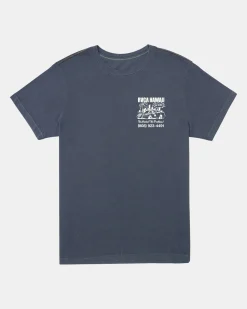 RVCA CASH FOR JUNK TEE Moody Blue Outlet