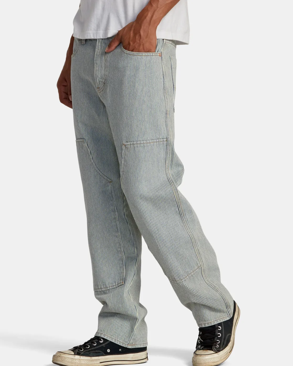 RVCA CHAINMAIL DENIM Blue Hickory