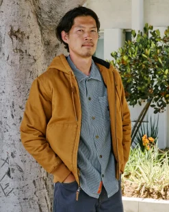 RVCA CHAINMAIL SHERPA LINED JACKET Camel Best