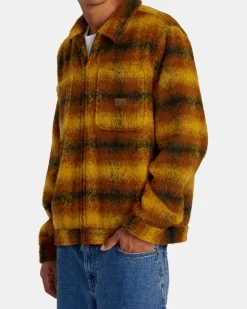 RVCA CHAINMAIL ZIP FLANNEL Black Best