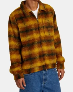 RVCA CHAINMAIL ZIP FLANNEL Black Best