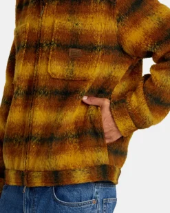 RVCA CHAINMAIL ZIP FLANNEL Black Best