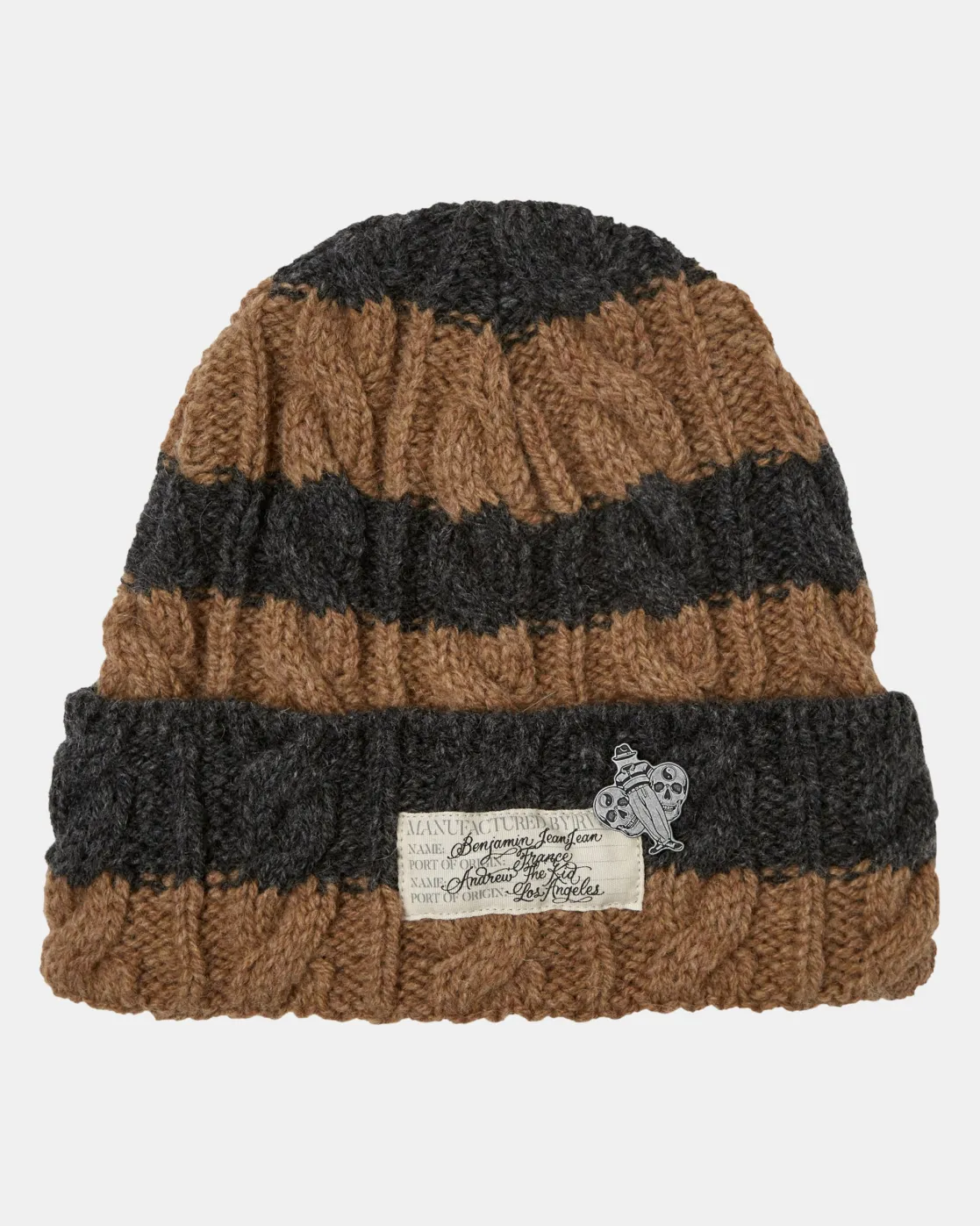 RVCA CHEFS KISS CUFF BEANIE Stripe New