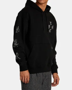 RVCA CHEFS KISS HOODIE Black Discount