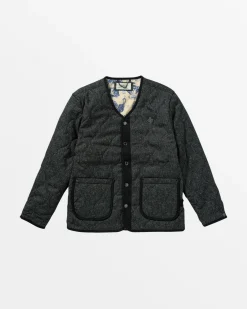 RVCA CHEFS KISS QUILTED JACKET Charcoal Heather