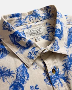 RVCA CHEFS KISS SHORT SLEEVE SHIRT Natural Sale