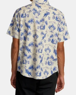 RVCA CHEFS KISS SHORT SLEEVE SHIRT Natural Sale