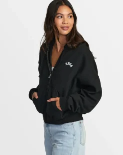 RVCA CHEFS KISS ZIP-UP HOODIE Rvca Black Sale