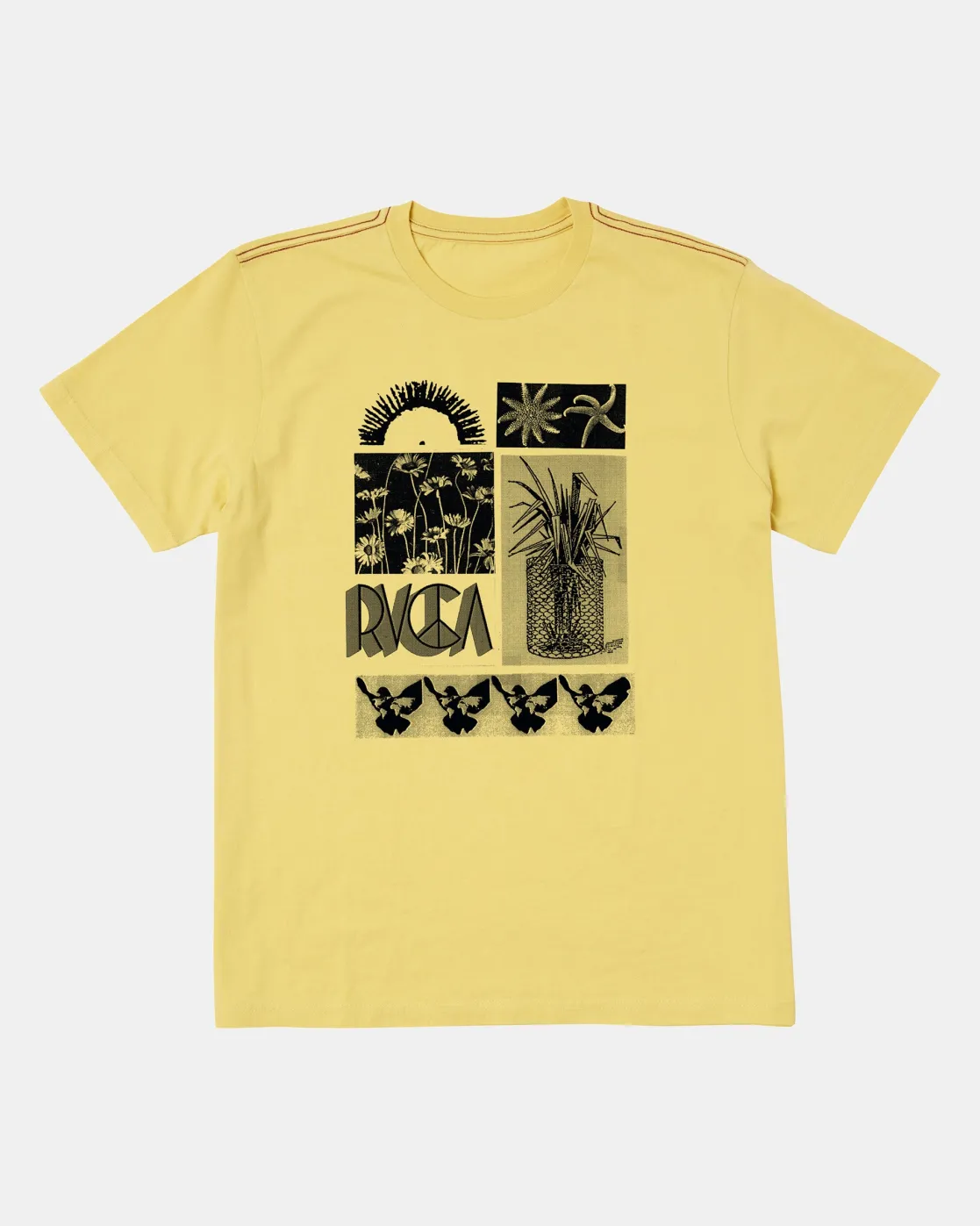 RVCA CLIPPED TEE Jojoba Outlet