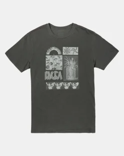 RVCA CLIPPED TEE Pirate Black Hot