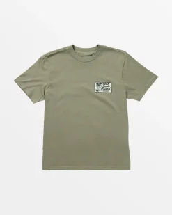 RVCA COBRA SERVICES TEE Aloe Hot