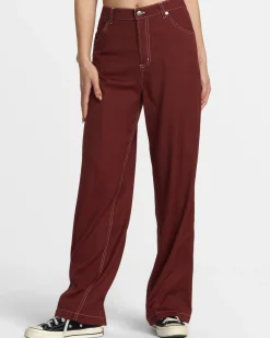 RVCA COCO PANTS Madder Brown