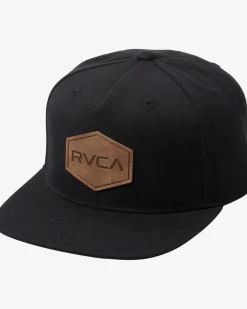 RVCA COMMONWEALTH DLX SNAPBACK HAT Black Hot